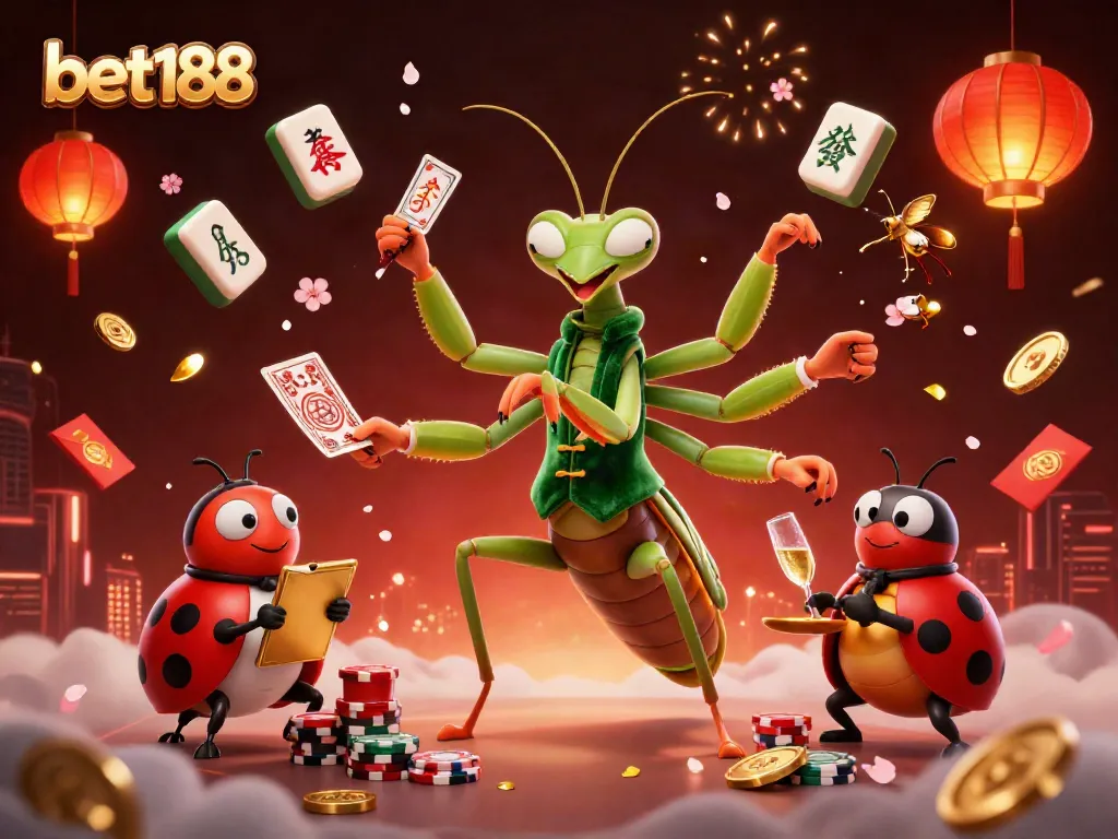 Experience thrilling gaming action at bet188 with vibrant casino elements and characters.