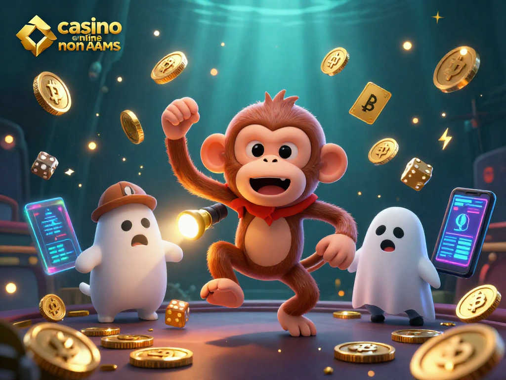 Gioca in un casino online non AAMS con una scimmia poltergeist e un cucciolo cacciatore di fantasmi.